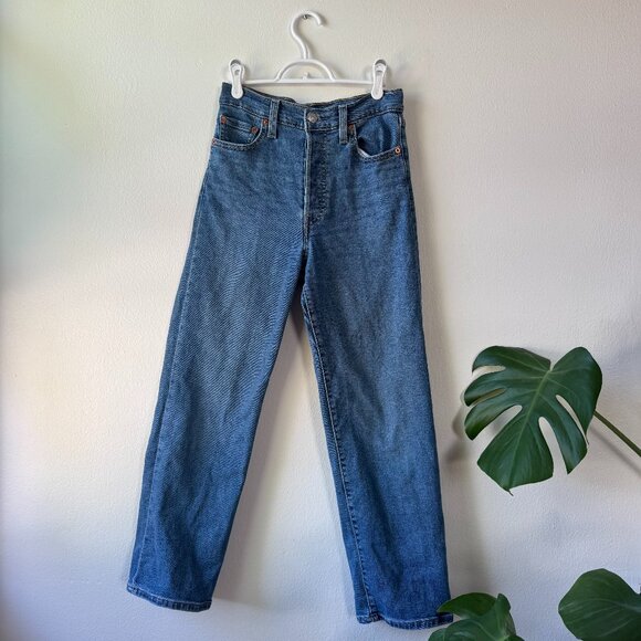 Levi's Ribcage Straight Ankle Jeans - size 26 - Picture 1 of 5